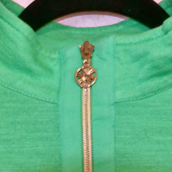 NWOT Lilly Pulitzer Ashlee Luxletic HalfZip PickleBall Pullover Kelly Green SzSm - Picture 3 of 7